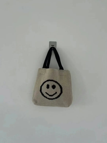 【一口價$108/個】🇰🇷韓國直送🇰🇷 Smile Knit Bag (3color) - HLY &amp; CHOCCICO