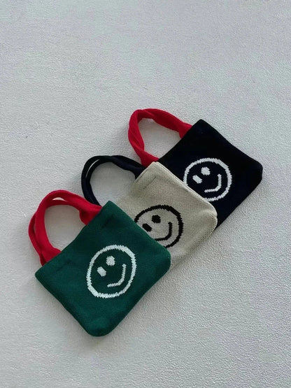 【一口價$108/個】🇰🇷韓國直送🇰🇷 Smile Knit Bag (3color) - HLY &amp; CHOCCICO