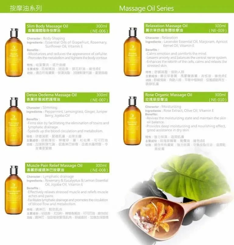 【一口價$118/支】法國 Neville Massage Oil 按摩油 300ml ✨5款選擇✨ - HLY &amp; CHOCCICO