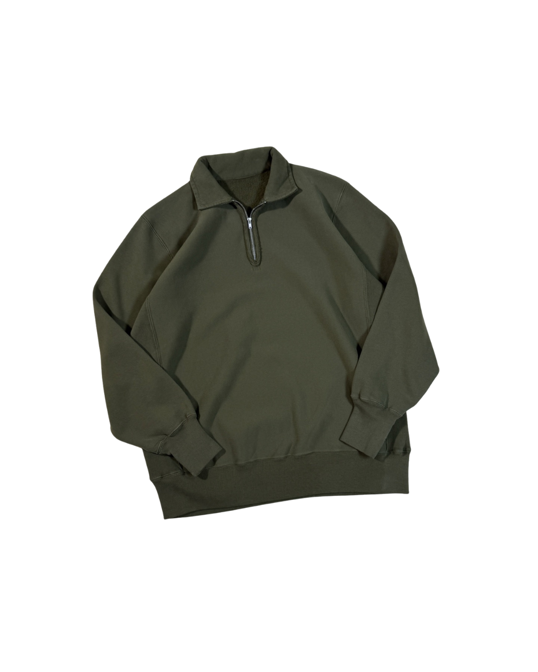 A.PRESSE Vintage Half Zip Sweat Shirt - HLY &amp; CHOCCICO