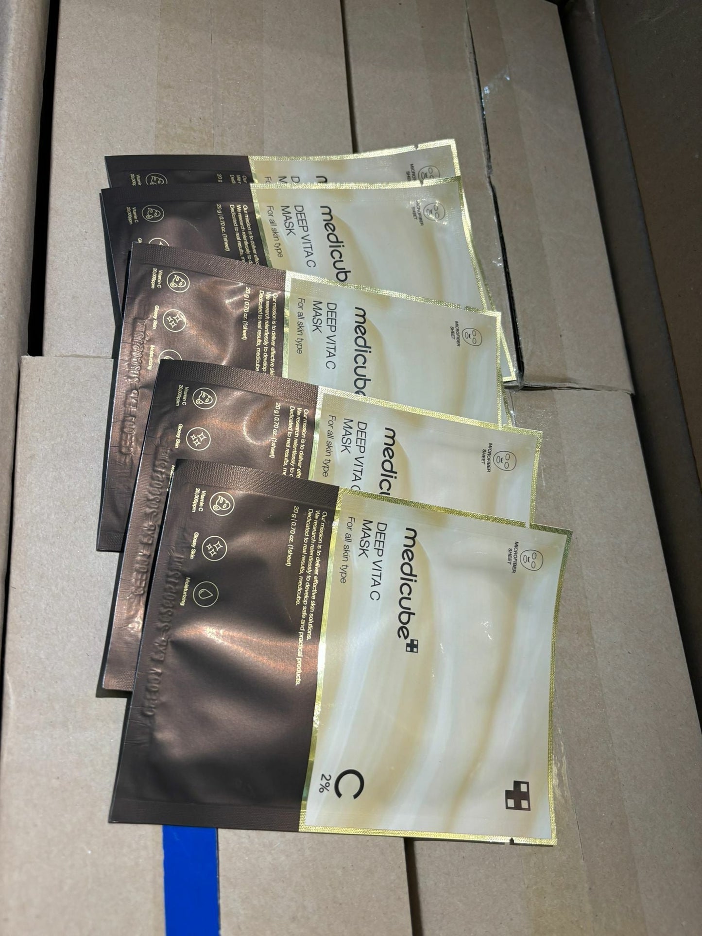 【一口價$128/盒】韓國 🇰🇷 Medicube DEEP維C面膜 1套5片 HLY & CHOCCICO