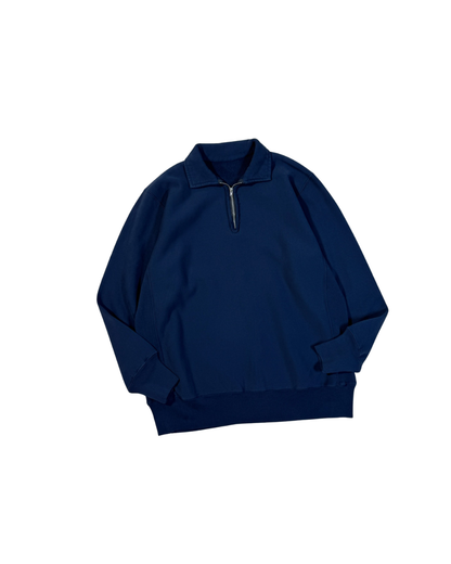 A.PRESSE Vintage Half Zip Sweat Shirt - HLY &amp; CHOCCICO