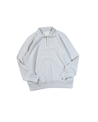 A.PRESSE Vintage Half Zip Sweat Shirt - HLY &amp; CHOCCICO