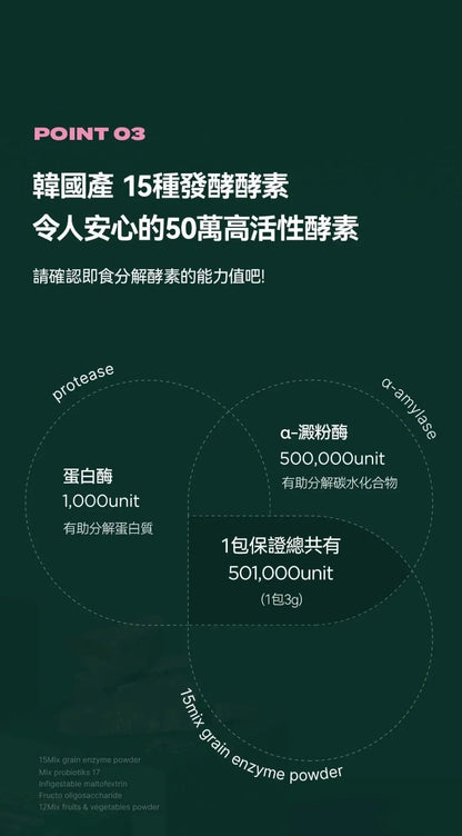 【一口價$185起/盒】GLAM.D 極速分解酵素 3g (1盒30包) 4款口味 - HLY &amp; CHOCCICO
