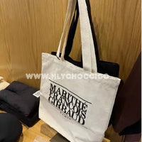 【一口價$188/個】韓國連線🇰🇷 韓國直送 MARITHE FRANCOIS GIRBAUD Classic Logo Canvas Tote Bag - HLY & CHOCCICO