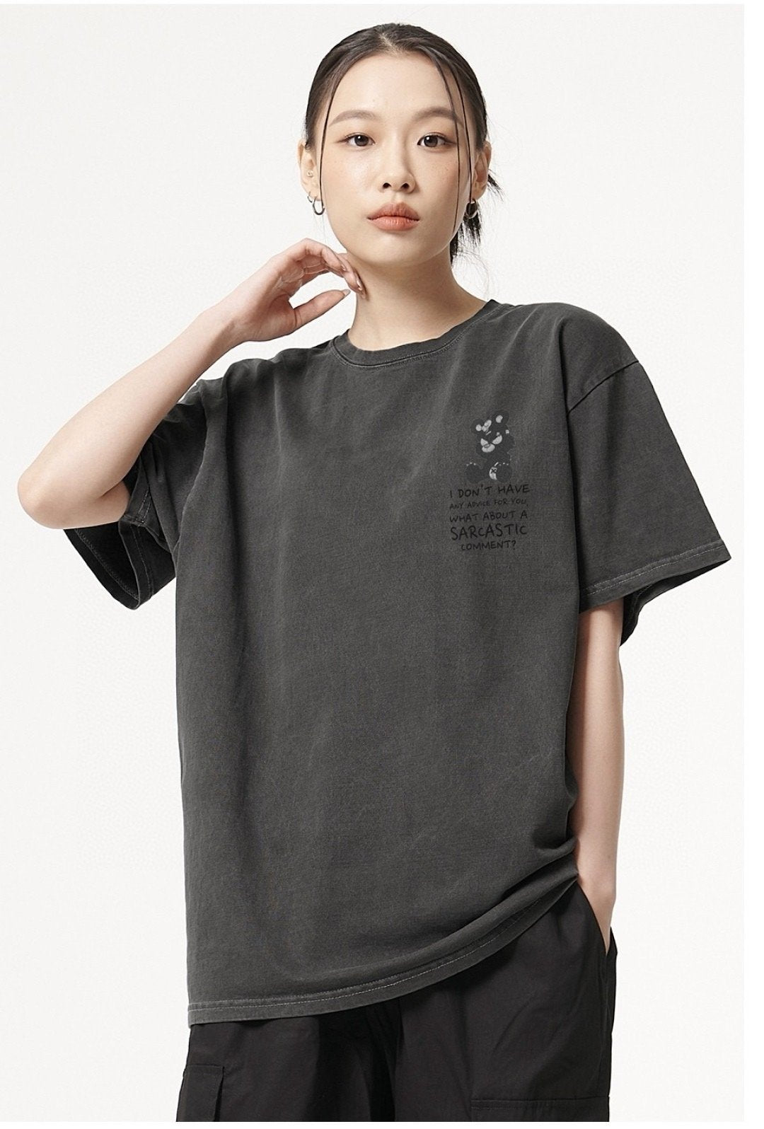 [ATW] No Advice Pigment Short Sleeve Tee HLY & CHOCCICO