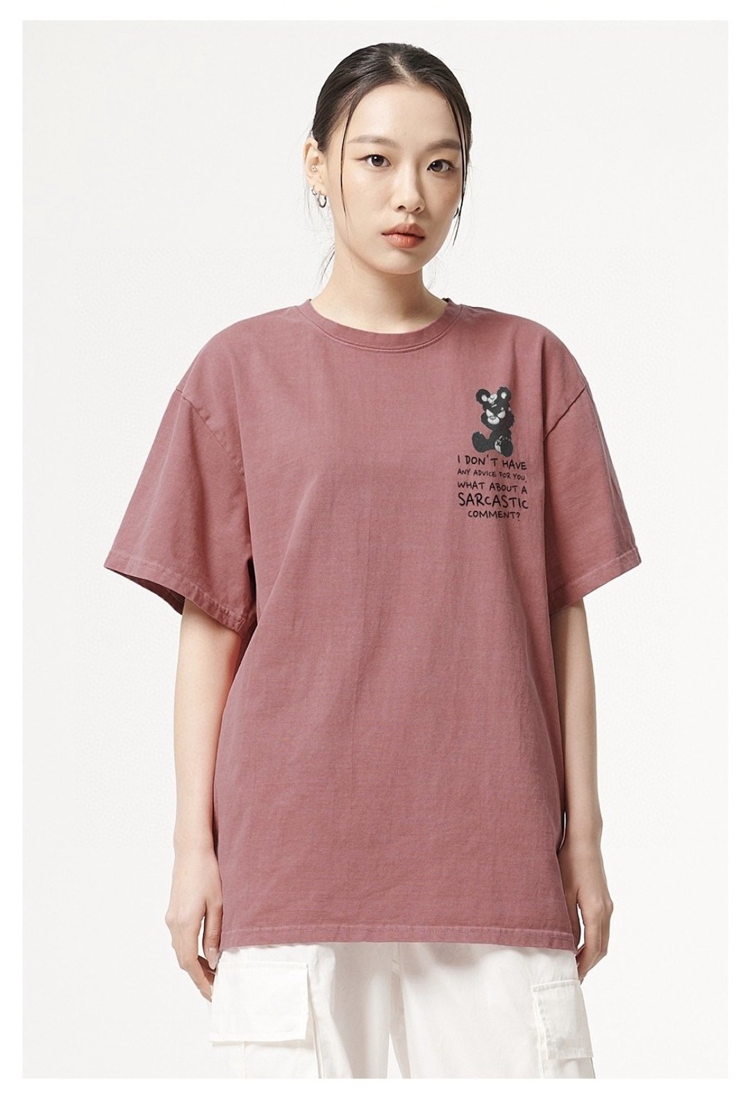 [ATW] No Advice Pigment Short Sleeve Tee HLY & CHOCCICO