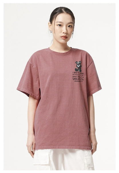 [ATW] No Advice Pigment Short Sleeve Tee HLY & CHOCCICO