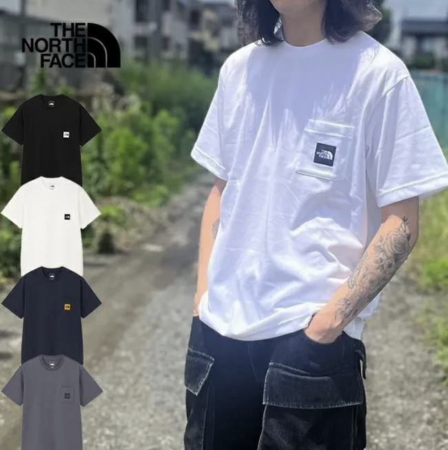 日本直送TNF Square Logo Pocket Tee（日版）