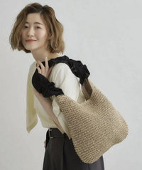 日本直送Frill Gather Paper One Shoulder grove