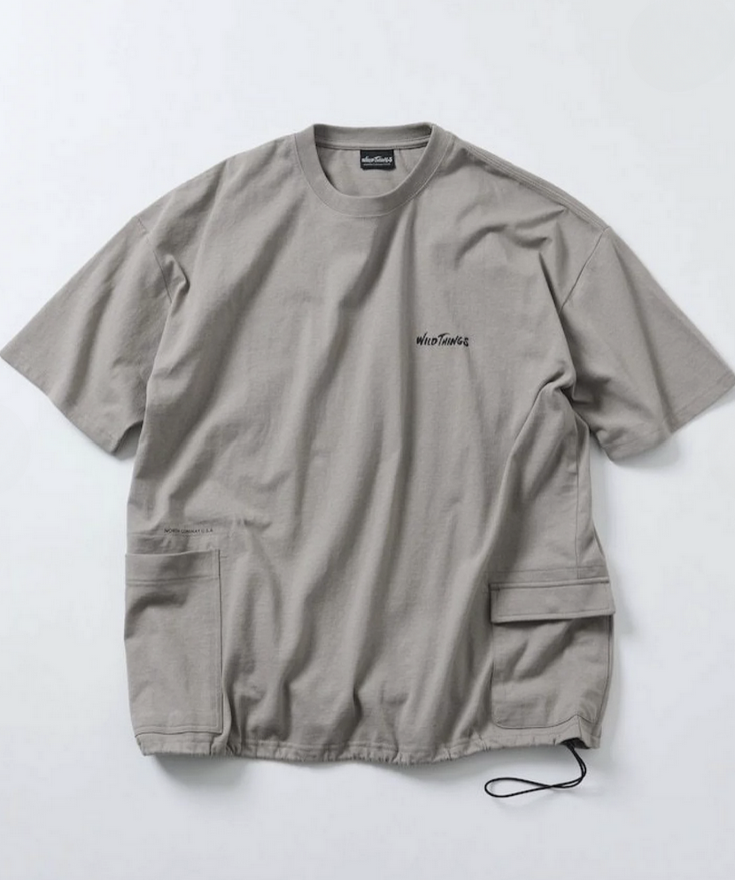 日本直送 Wild Things × Freak's  Store Big Silhouette Side Pocket Crew Neck Tee HLY & CHOCCICO