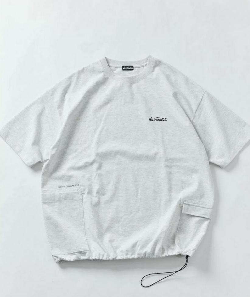 日本直送 Wild Things × Freak's  Store Big Silhouette Side Pocket Crew Neck Tee HLY & CHOCCICO