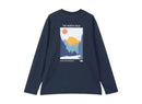 TNF Colored Hakf Dome Long Sleeve Tee - HLY & CHOCCICO