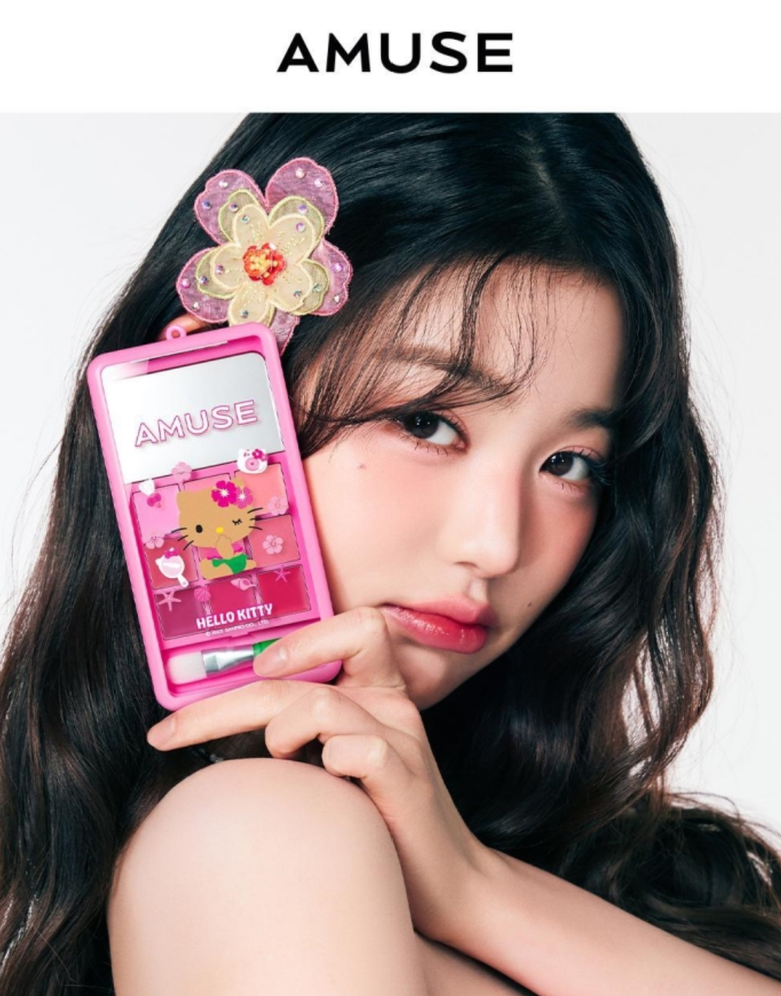 韓國 Amuse X 曬黑版 Hello Kitty Amuse Lip And Cheek Palette Phone 唇頰兩用彩盤