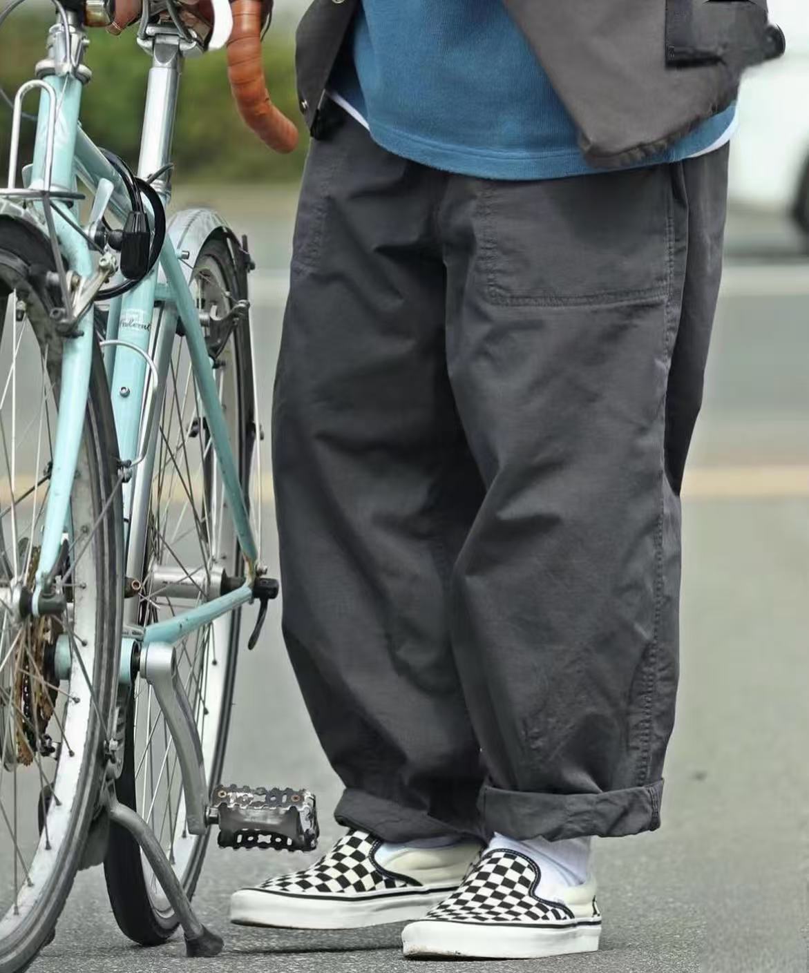 TNF PURPLE LABEL Ripstop Wide Cropped Field Pants NT5355N HLY & CHOCCICO