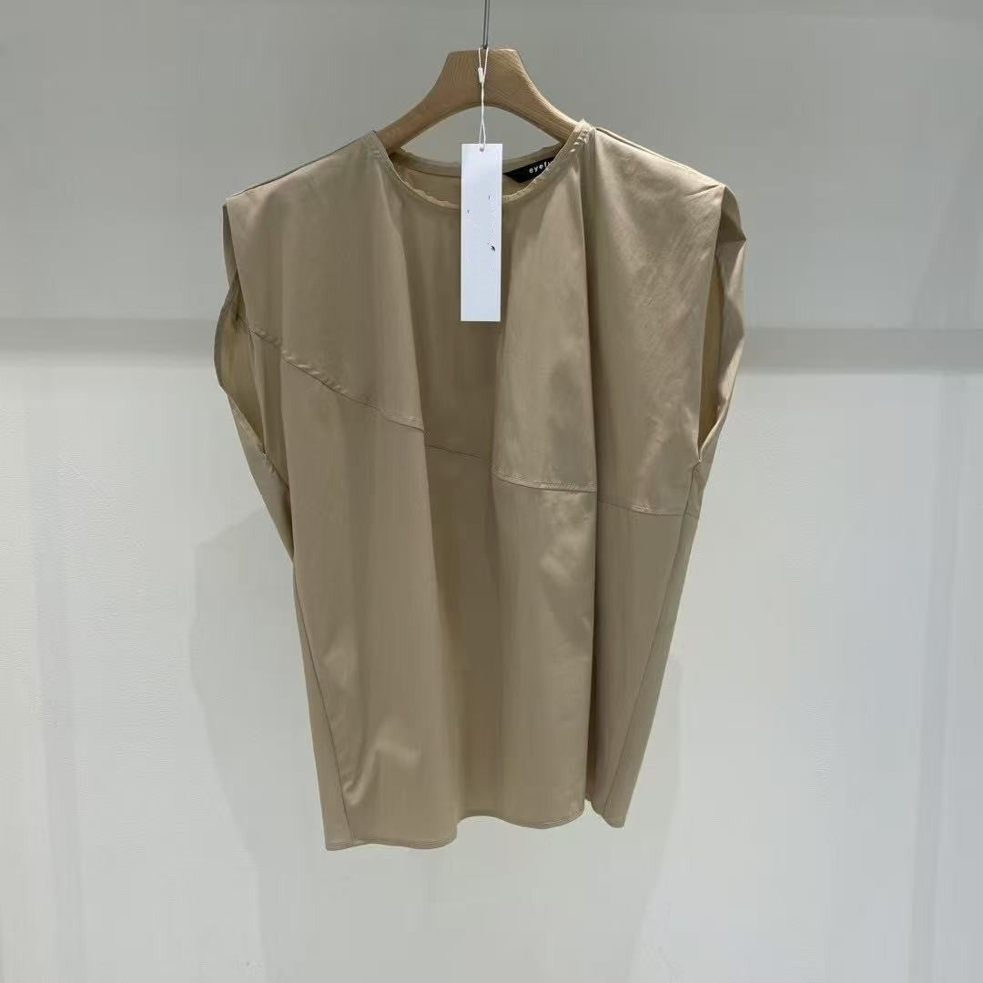 韓國直送Asymmetrical Slit Shirt
