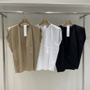 韓國直送Asymmetrical Slit Shirt