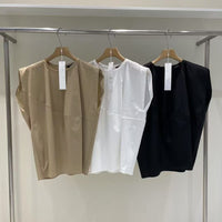 韓國直送Asymmetrical Slit Shirt