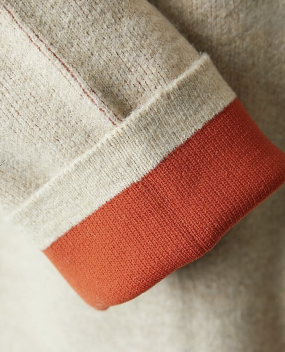 日本直送FREAK'S STORE Back Color Snap Knit Cardigan