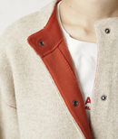 日本直送FREAK'S STORE Back Color Snap Knit Cardigan