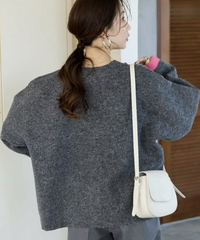 日本直送FREAK'S STORE Back Color Snap Knit Cardigan