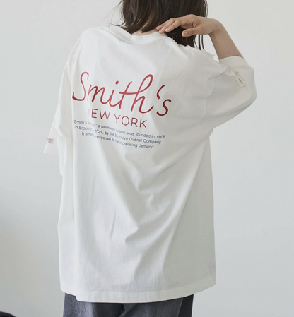 日本直送SMITH'S NY print Tee HLY & CHOCCICO