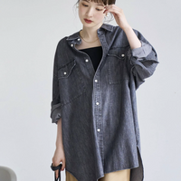 日本直送Denim Western Big Shirt