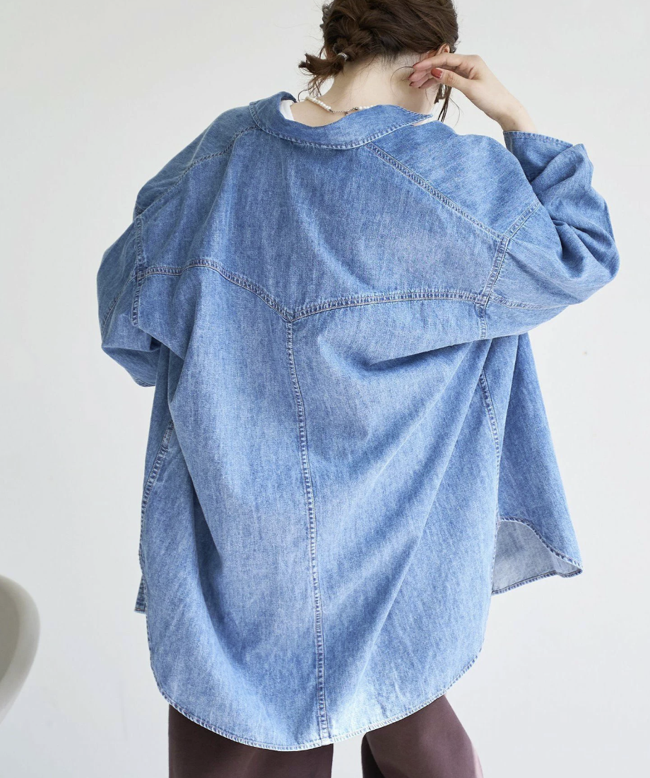 日本直送Denim Western Big Shirt
