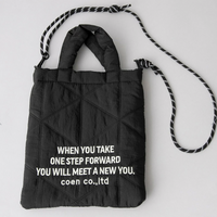 日本直送 Logo Embroidery Geometric Pattern Quilted 2way Shoulder Bag