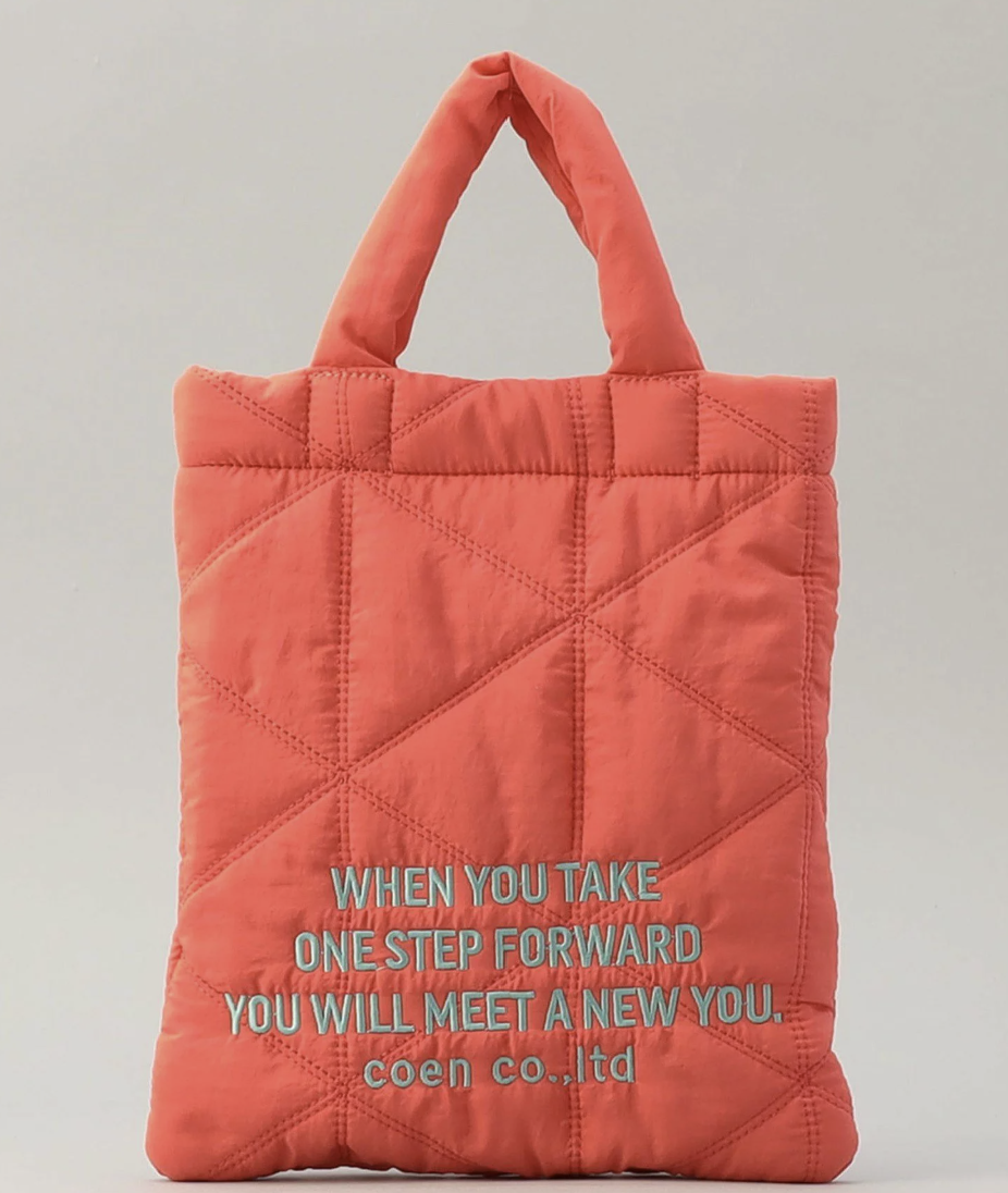 日本直送 Logo Embroidery Geometric Pattern Quilted 2way Shoulder Bag