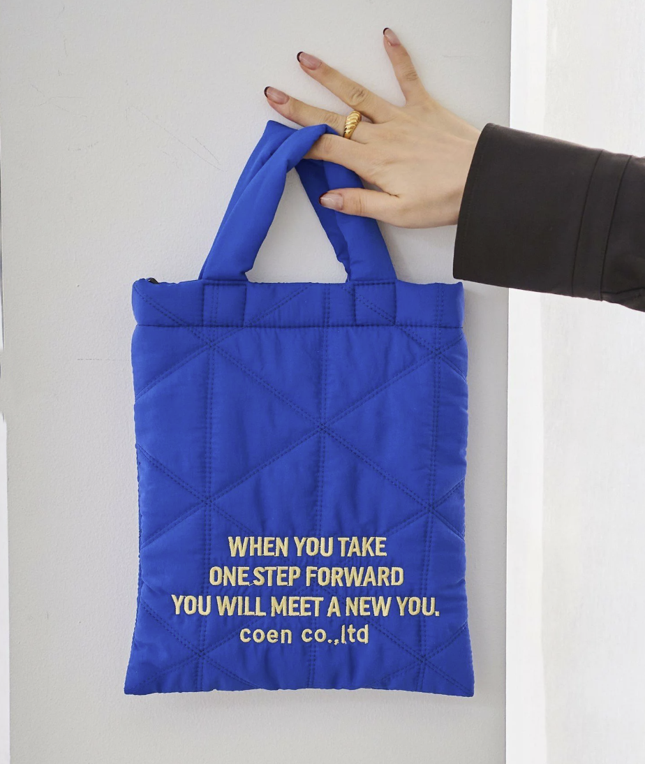 日本直送 Logo Embroidery Geometric Pattern Quilted 2way Shoulder Bag
