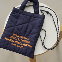 日本直送 Logo Embroidery Geometric Pattern Quilted 2way Shoulder Bag