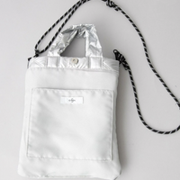 日本直送 Logo Embroidery Geometric Pattern Quilted 2way Shoulder Bag