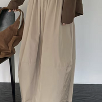 韓國直送Essential Layered Sweat／ Silk Flow Skirt