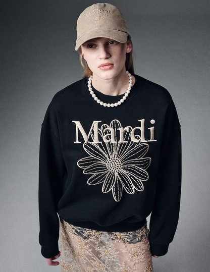 Mardi Sweatshirt Flowermardi Needlework - HLY & CHOCCICO