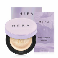 Hera UV MIST CUSHION COVER SPF50+/PA+++ 保濕遮瑕氣墊15g  #21象牙色(保濕) (正裝+替換芯)