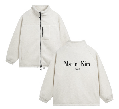 MATIN KIM FLEECE ZIP UP Jacket - HLY & CHOCCICO