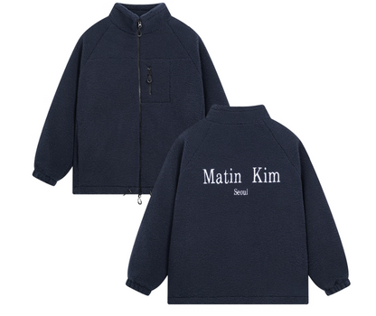 MATIN KIM FLEECE ZIP UP Jacket - HLY & CHOCCICO