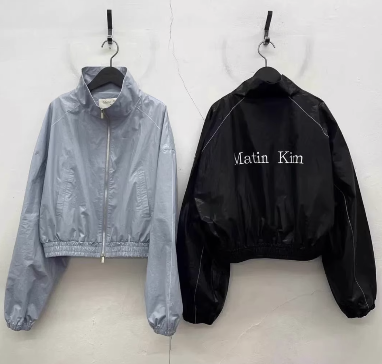 MATIN KIM MATIN COATING CROP BLOUSON