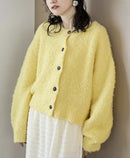 日本直送 Boucle 2-Way Mixed Knit Cardigan - HLY & CHOCCICO