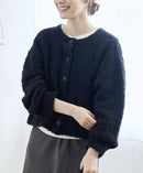 日本直送 Boucle 2-Way Mixed Knit Cardigan - HLY & CHOCCICO