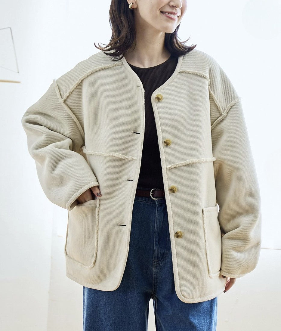 日本直送 Reversible Colorless Corduroy Blouson - HLY & CHOCCICO