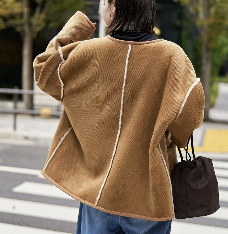 日本直送 Reversible Colorless Corduroy Blouson - HLY & CHOCCICO