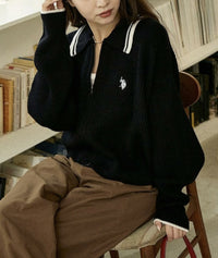 日本直送 限量版 F'S X U.S. POLO ASSN Collar Line Driver's Knit - HLY & CHOCCICO