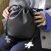 日本直送MICKEY Leather-Like Drawstring Bag - HLY & CHOCCICO