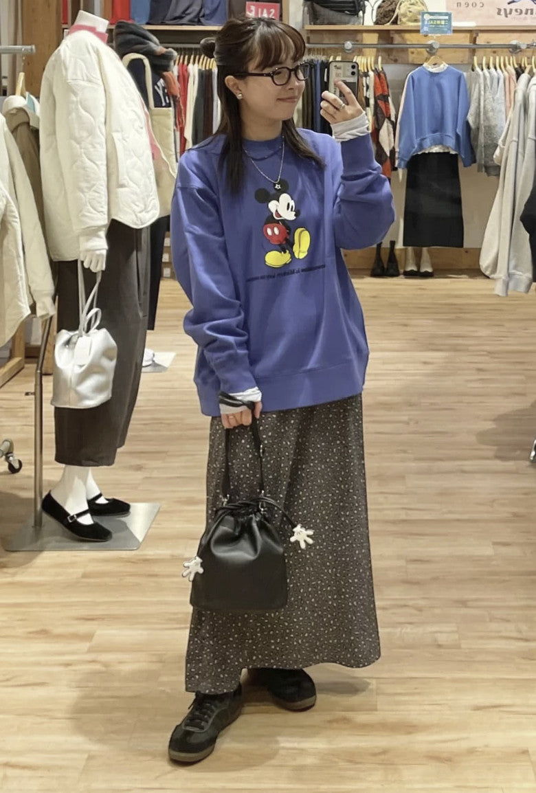 日本直送MICKEY Leather-Like Drawstring Bag - HLY &amp; CHOCCICO