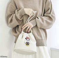 日本直送MICKEY Leather-Like Drawstring Bag - HLY & CHOCCICO