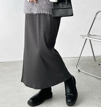 日本直送 Ribbed Tight Long Skirt - HLY & CHOCCICO
