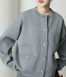 日本直送 25AW Gold Button Knit Cardigan - HLY & CHOCCICO