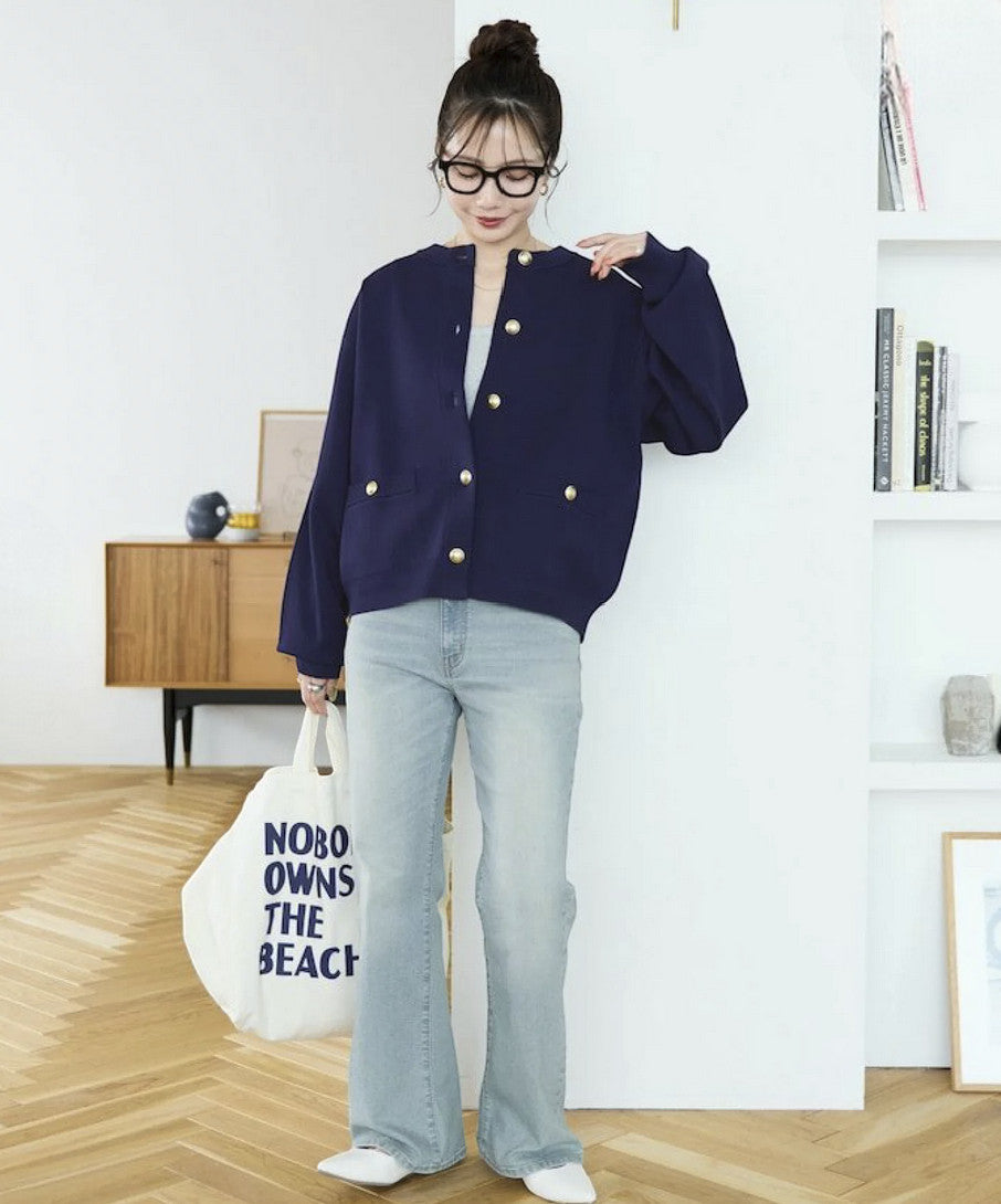 日本直送 25AW Gold Button Knit Cardigan - HLY &amp; CHOCCICO